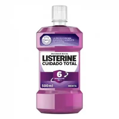 Listerine Listerine Enjuague Bucal Cuidado Total Sabor Menta , 500 ml - Listerine - Comparador de precios