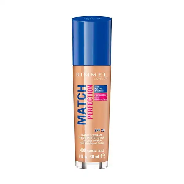 Match Perfection Maquillaje Spf 20 400 Natural Beige - Rimmel London - Comparador de precios