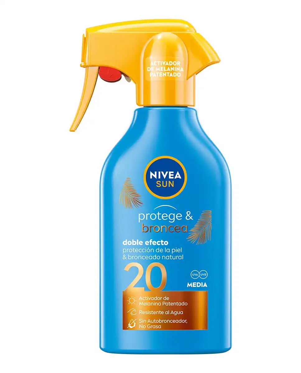 NIVEA - Spray Solar En Pistola Protege & Broncea SPF 20 Sun - Nivea - Comparador de precios