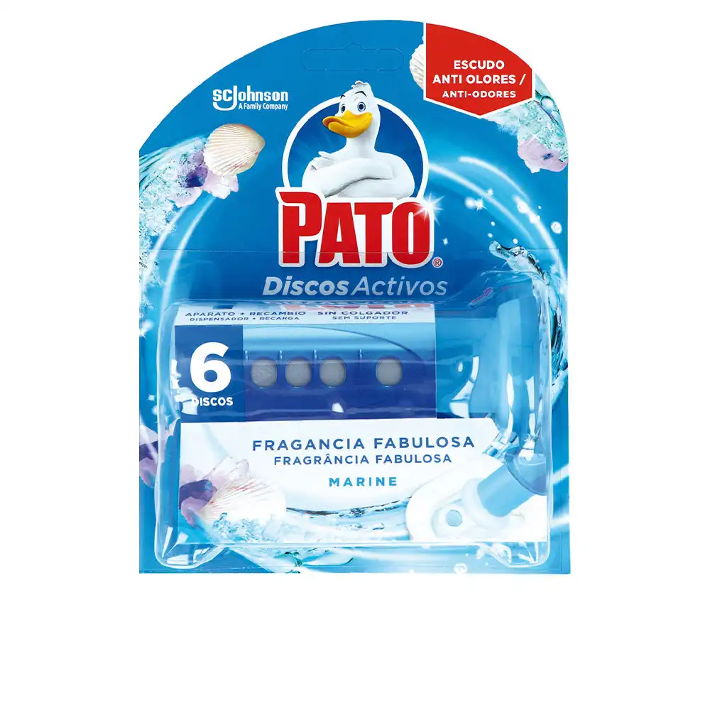 Pato Wc Discos Activos aparato + 6 recambio #frescor marino 7 u - Pato - Comparador de precios