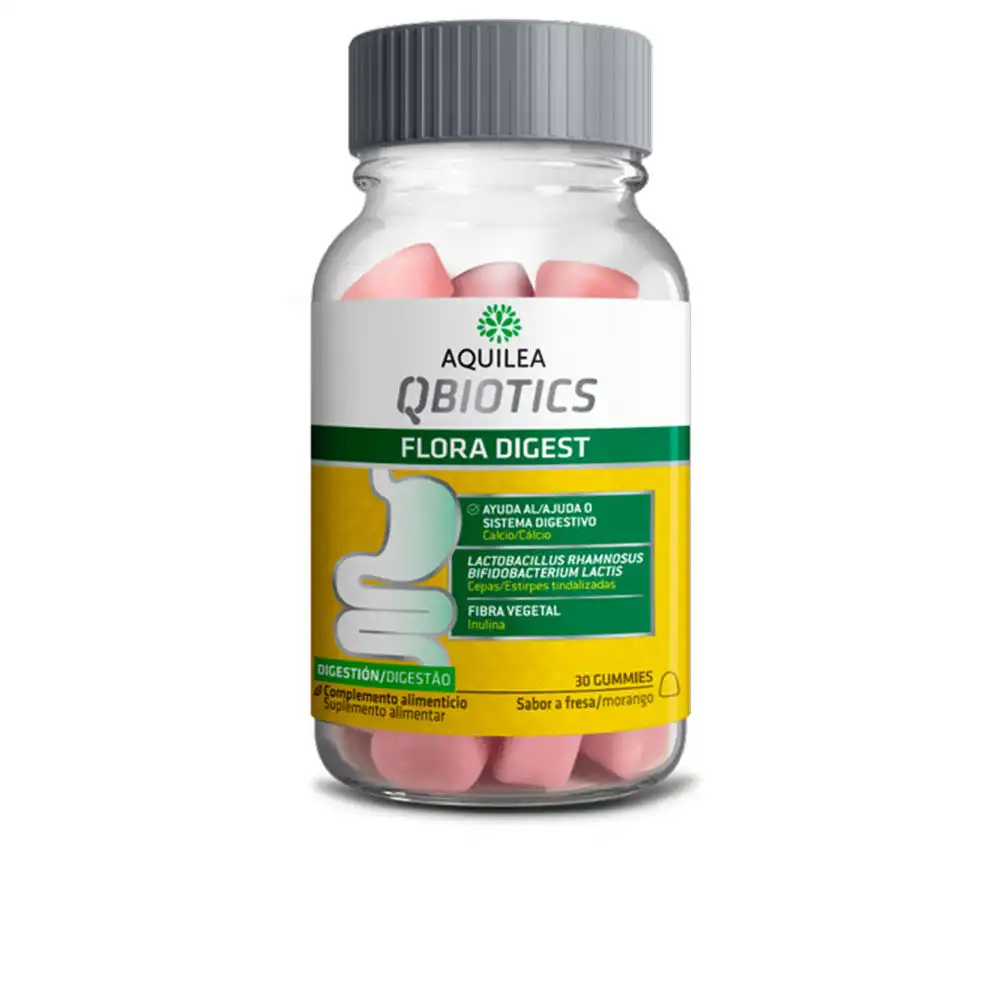 Qbiotics Flora Digest gummies #Fresa 30 u - Aquilea - Comparador de precios