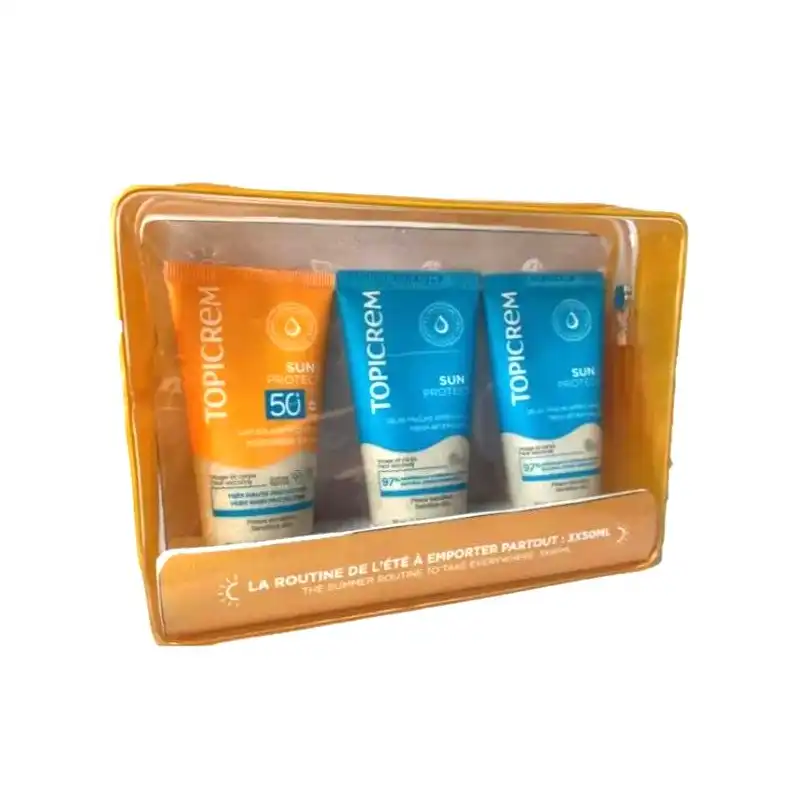 Set Neceser Sun Protect Leche Solar Spf50+ 50ml + After Sun 50ml + Gel De Ducha Rehidratante 50ml - TOPICREM - Comparador de precios
