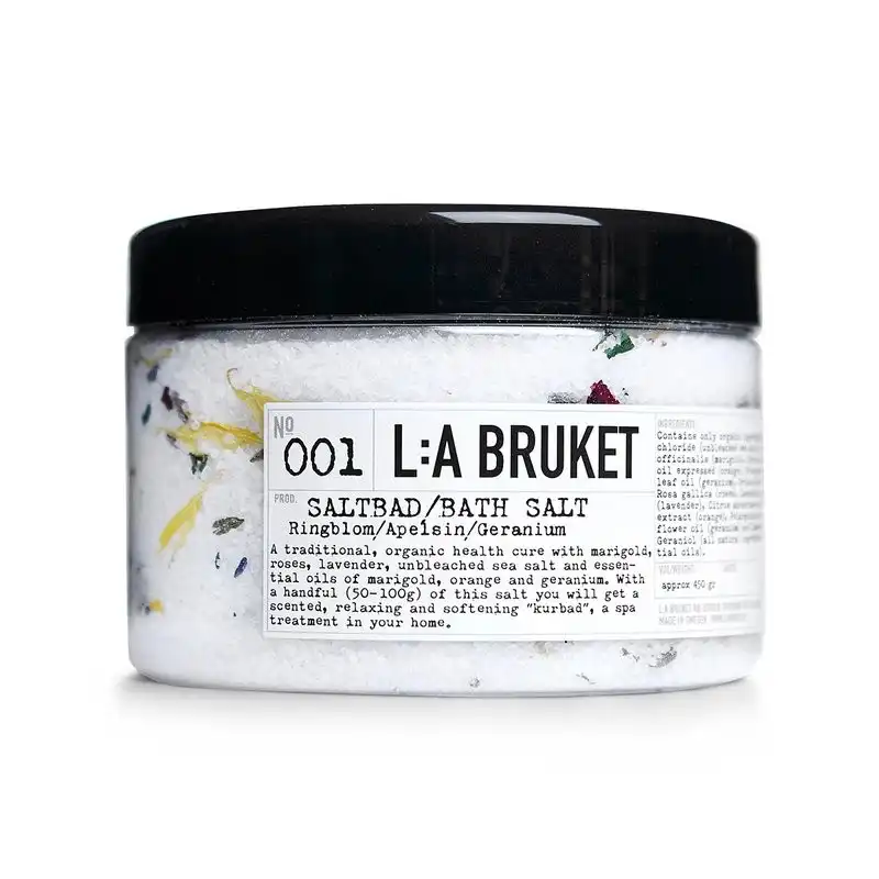 001 sea salt bath marigold/orange 450 - L:a Bruket - Comparador de precios