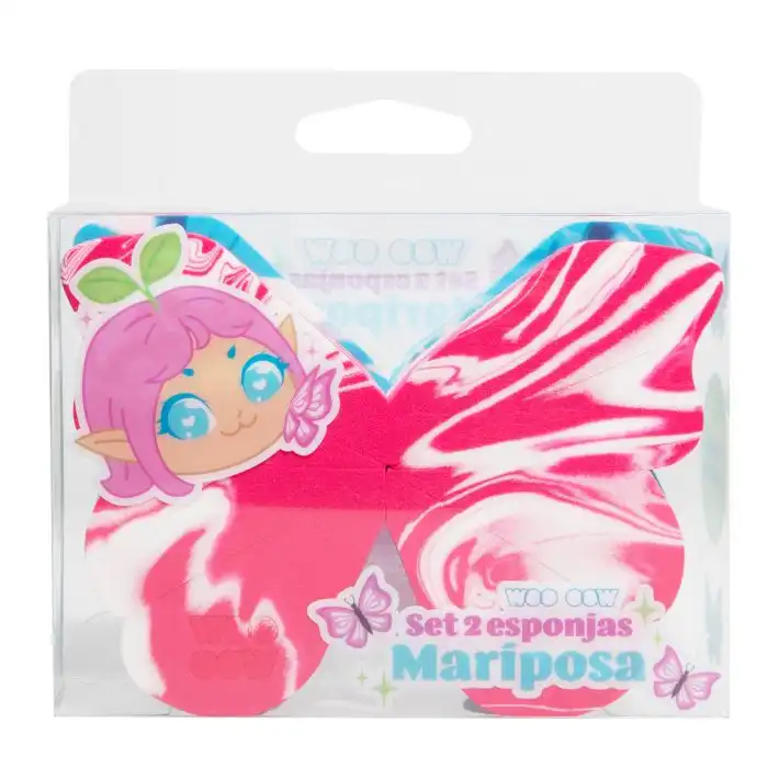 ¡46% DTO! Set de 2 Esponjas de Maquillaje Mariposa - Woo oow - Comparador de precios