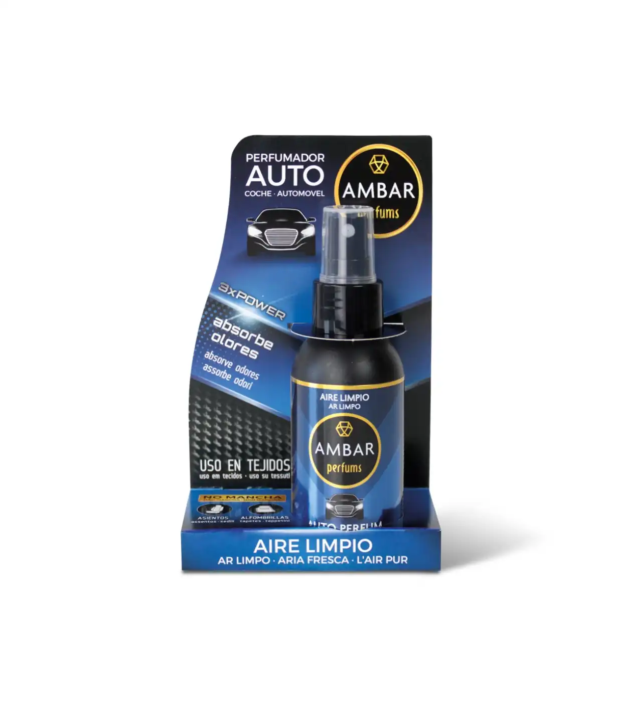 AMBAR Perfums - Ambientador en spray para coche - Aire limpio - Ambar Perfums - Comparador de precios