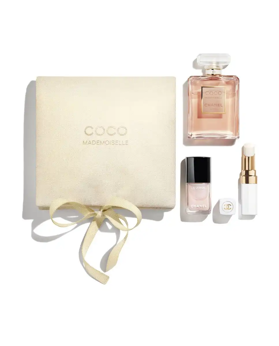 CHANEL - Neceser para Un Look Natural: Eau De Parfum 50 ml, Rouge Coco Baume Dreamy White y Le Vernis Ballerina. - Chanel - Comparador de precios