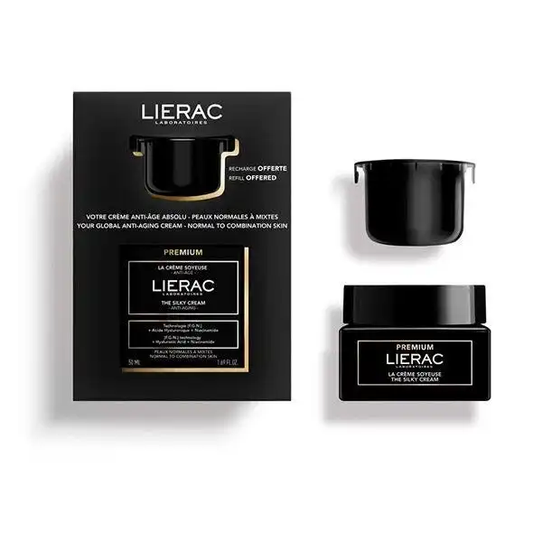 Cofre Premium Crema Sedosa + Recarga - LIERAC - Comparador de precios