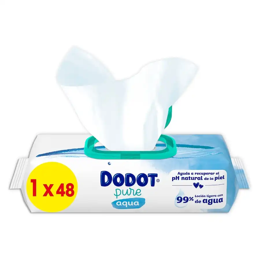 Dodot - TOALLITAS PURE AQUA PARA BEBÉ Manoplas de baño 200 g unisex - Dodot - Comparador de precios