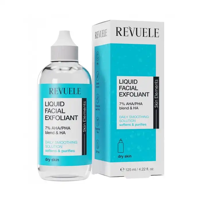 Exfoliante Facial Líquido 7% AHA/PHA Blend + HA 125 ml - Revuele - Comparador de precios
