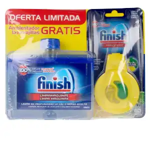 Finish limpiamáquinas 250 ml + ambientador lavavajillas 2 u - Finish - Comparador de precios