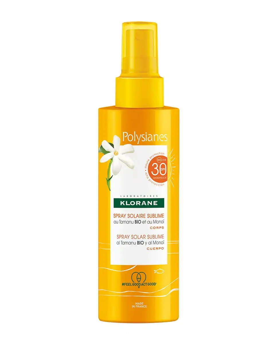 Klorane - Spray Solar Sublime Spf 30 Al Monoï Y Tamanu Bio 200 Ml Polysianes - Klorane - Comparador de precios