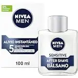NIVEA MEN Sensitive Bálsamo After Shave (1 x 100 ml), para el cuidado de la piel sensible, bálsamo anti irritaciones con 0% alcohol para calmar la piel al instante - Nivea Men - Comparador de precios