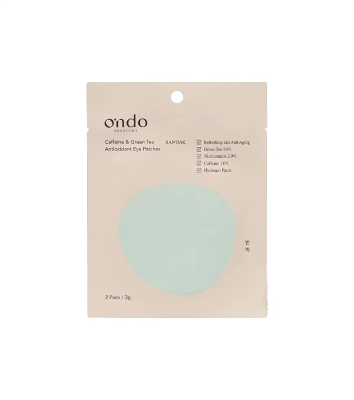 Ondo Beauty 36.5 - Parches de hidrogel para el contorno de ojos Caffeine & Green Tea - 1 Par - Ondo Beauty 36.5 - Comparador de precios