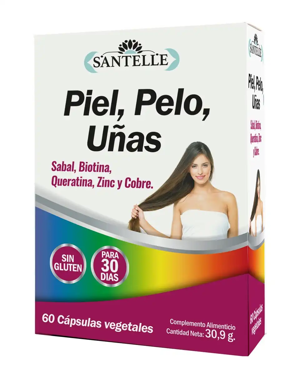 Santelle - 60 Cápsulas Vegetales Piel, Pelo , Uñas Santelle. - Santelle - Comparador de precios