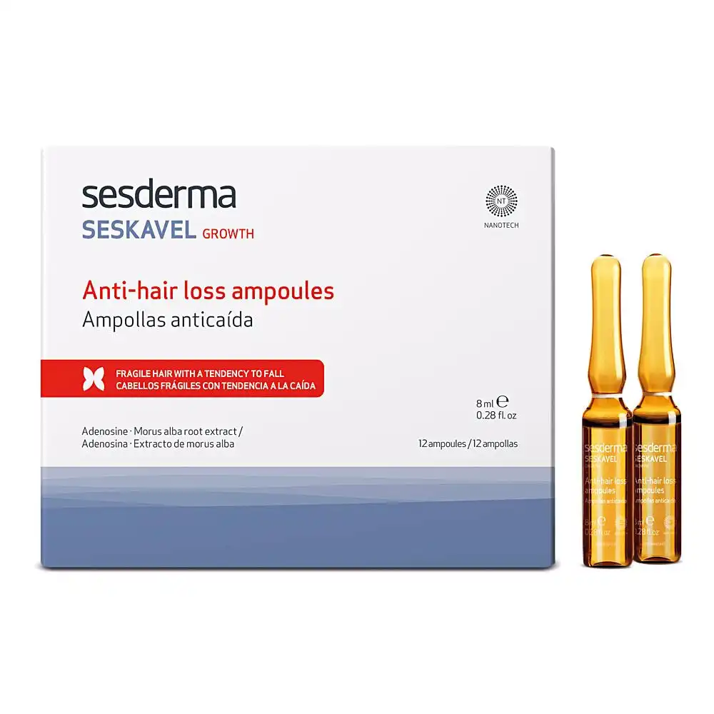 Seskavel Growth ampollas anticaída 12 x 8 ml - Sesderma - Comparador de precios