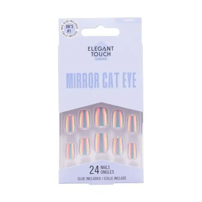 Uñas Postizas Mirror Cat Eye Square - Elegant Touch - Comparador de precios