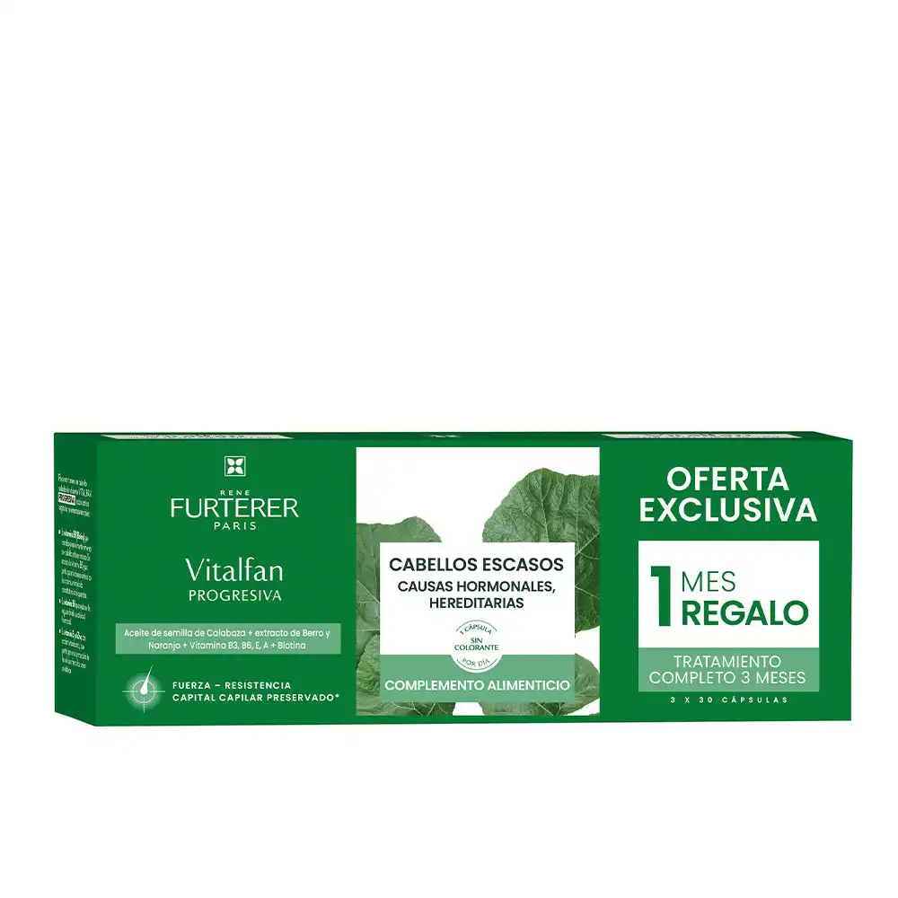 Vitalfan Caída Progresiva complemento alimenticio 3 x 30 cápsulas - René Furterer - Comparador de precios