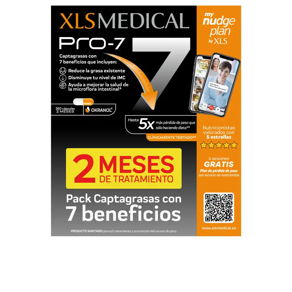 Xls Medical PRO-7 Captagrasas lote 360 cápsulas - XLs Medical - Comparador de precios