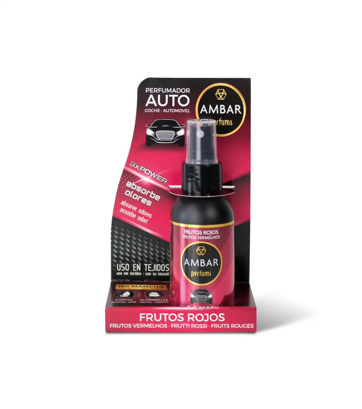 AMBAR Perfums - Ambientador en spray para coche - Frutos Rojos - Ambar Perfums - Comparador de precios