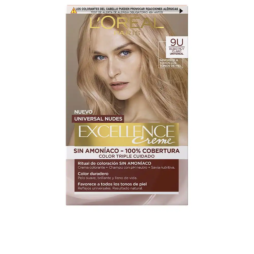 Excellence creme universal nudes tinte #9u-very light blonde 5 u - L'Oréal Paris - Comparador de precios