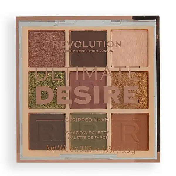 Flawless Eyes Ultimate Desire Shadow Palette Stipped Khaki - REVOLUTION - Comparador de precios