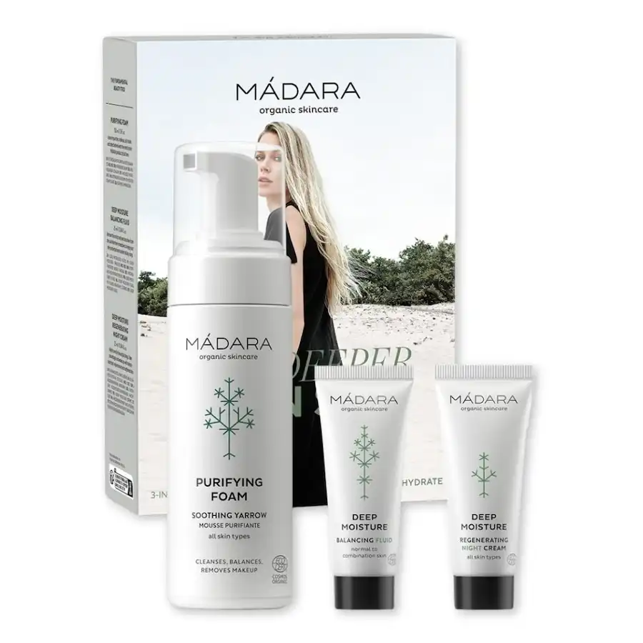 MÁDARA - Deep Moisture Deeper Than Skin 3-in-1 Skincare Essentials Kit Sets de Cuidado Facial 1 pieces unisex - Mádara - Comparador de precios