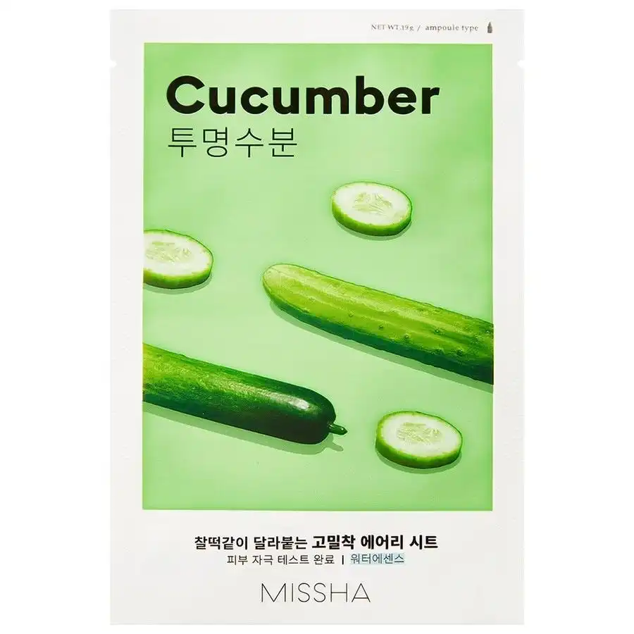 Missha - Airy Fit Sheet Mask Cucumber Mascarillas hidratantes 19 g unisex - Missha - Comparador de precios