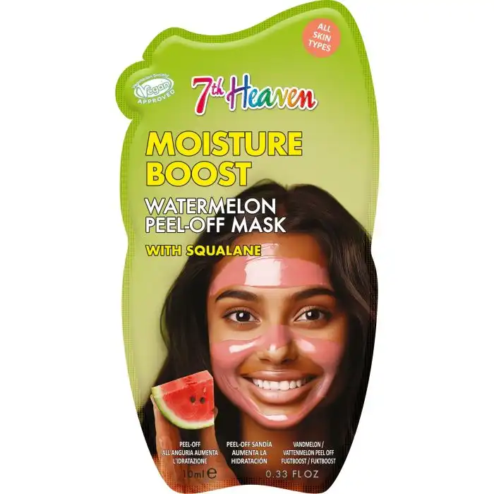 Moisture Boost Mascarilla Peel-Off Hidratante con Sandía y Escualano 10 ml - 7th Heaven - Comparador de precios