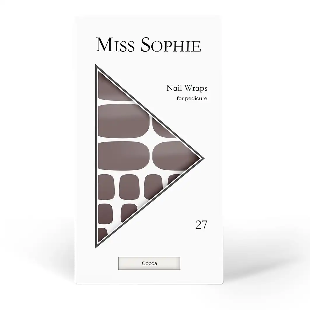 Nail Wraps for pedicure Pegatinas de uñas Cocoa - Miss Sophie - Comparador de precios