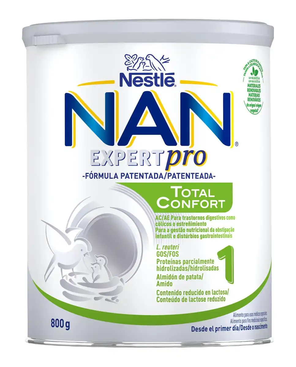 NESTLE - Leche Para Lactantes Con Transtornos Digestivos Cólicos O Estreñimiento Nan Total Confort 1 En Polvo 0 A 6 Meses 800 G Nestlé - Nestle - Comparador de precios