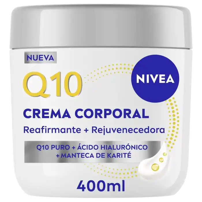 Q10 Crema Corporal Reafirmante y Rejuvenecedora 400 ml - Nivea - Comparador de precios