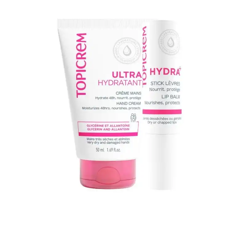 Set Crema De Manos Ultra Hidratante Uh 50ml + Bálsamo Labial 4g - TOPICREM - Comparador de precios