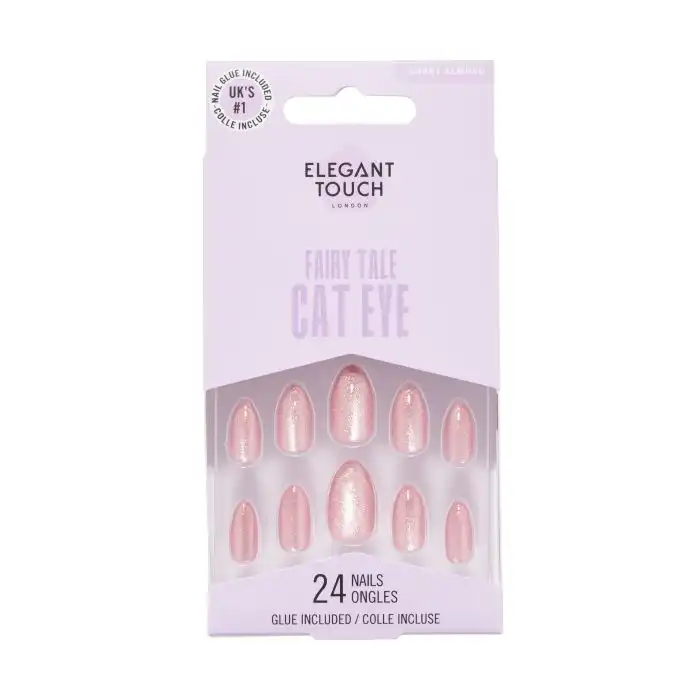 Uñas Postizas Fairy Tale Cat Eye Short Almond - Elegant Touch - Comparador de precios