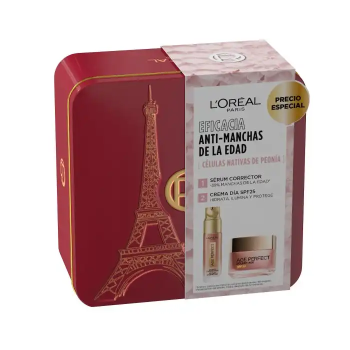 Age Perfect Sérum Corrector Antimanchas y Crema de Día SPF 25 Estuche - Loreal Paris - Comparador de precios