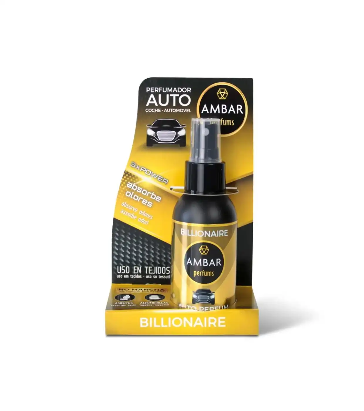 AMBAR Perfums - Ambientador en spray para coche - Billionaire - Ambar Perfums - Comparador de precios