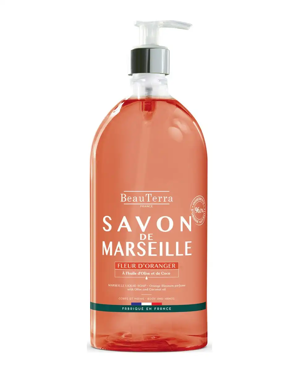 Beauterra - Jabón Marsella Flor De Naranjo 1 L - BEAUTERRA - Comparador de precios