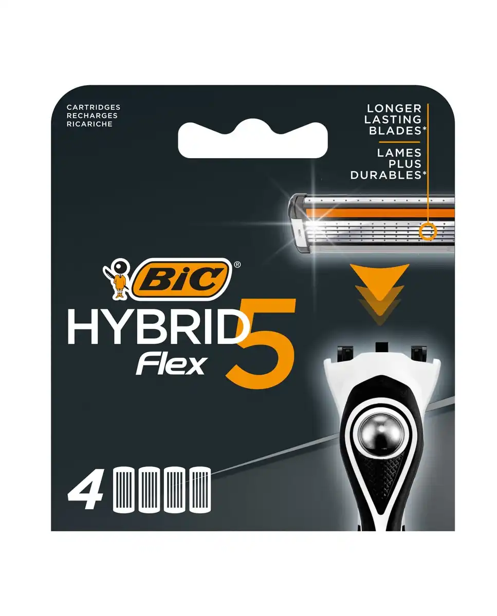 BIC - Recambios Para Maquinilla De Afeitar Hybrid 5 Con 4 Recargas - Bic - Comparador de precios