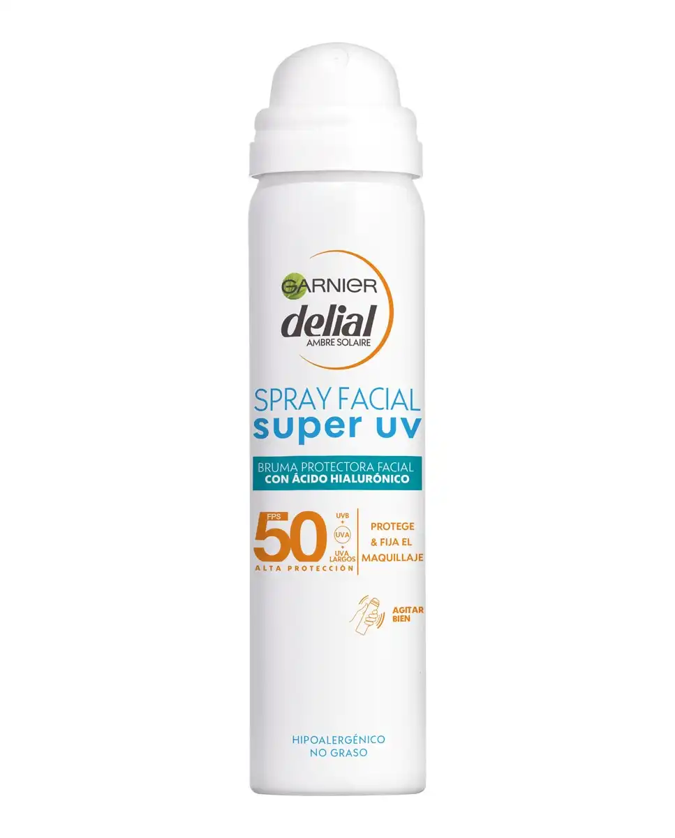 DELIAL - Bruma Protectora Facial Con ácido Hialurónico Super UV FPS 50 Garnier - DELIAL - Comparador de precios