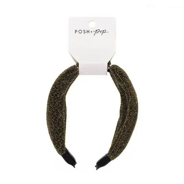 Diadema Tela Dorada - POSH + POP - Comparador de precios