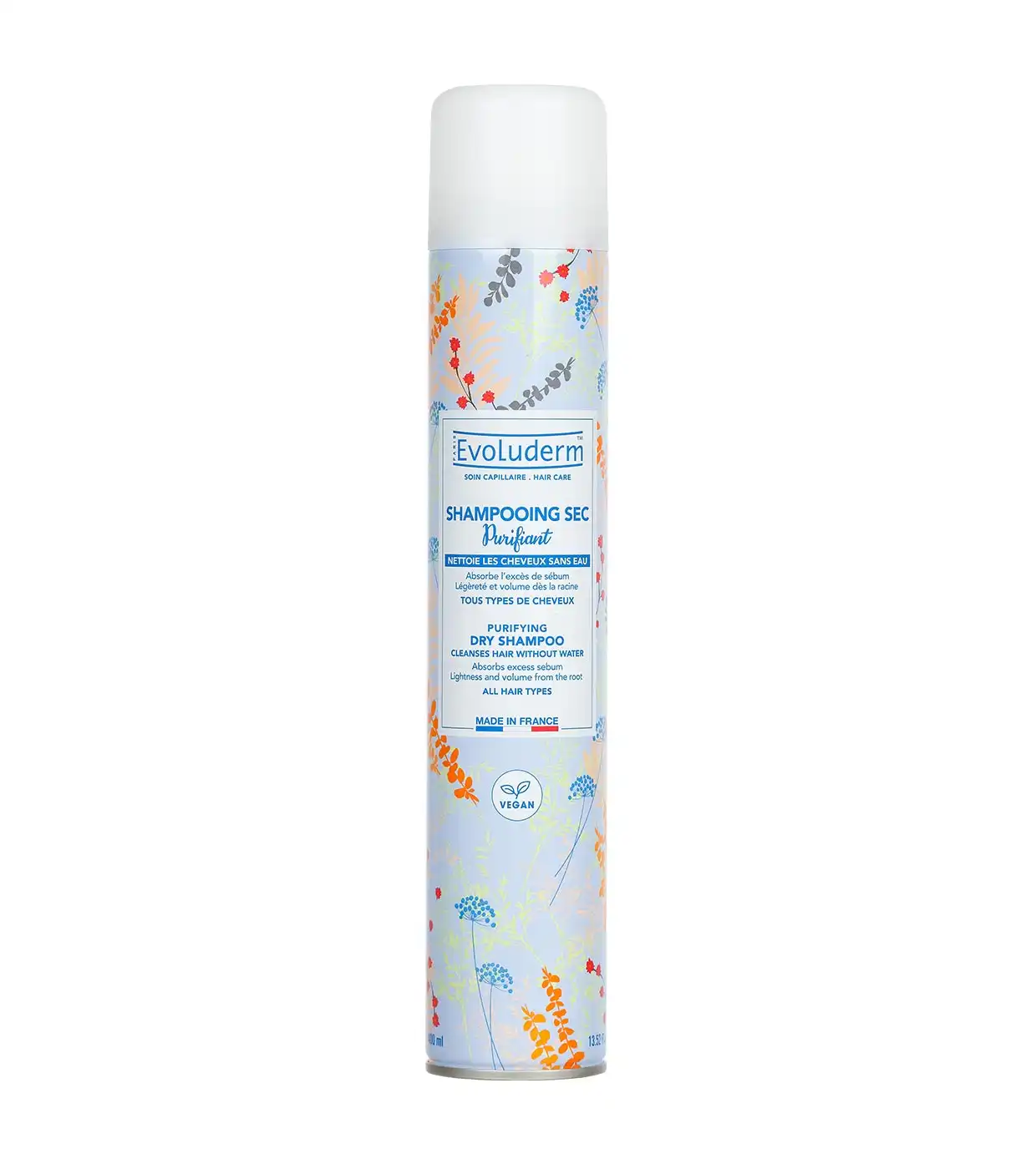 Evoluderm - Champú en seco purificante para todo tipo de cabellos - 400ml - Evoluderm - Comparador de precios