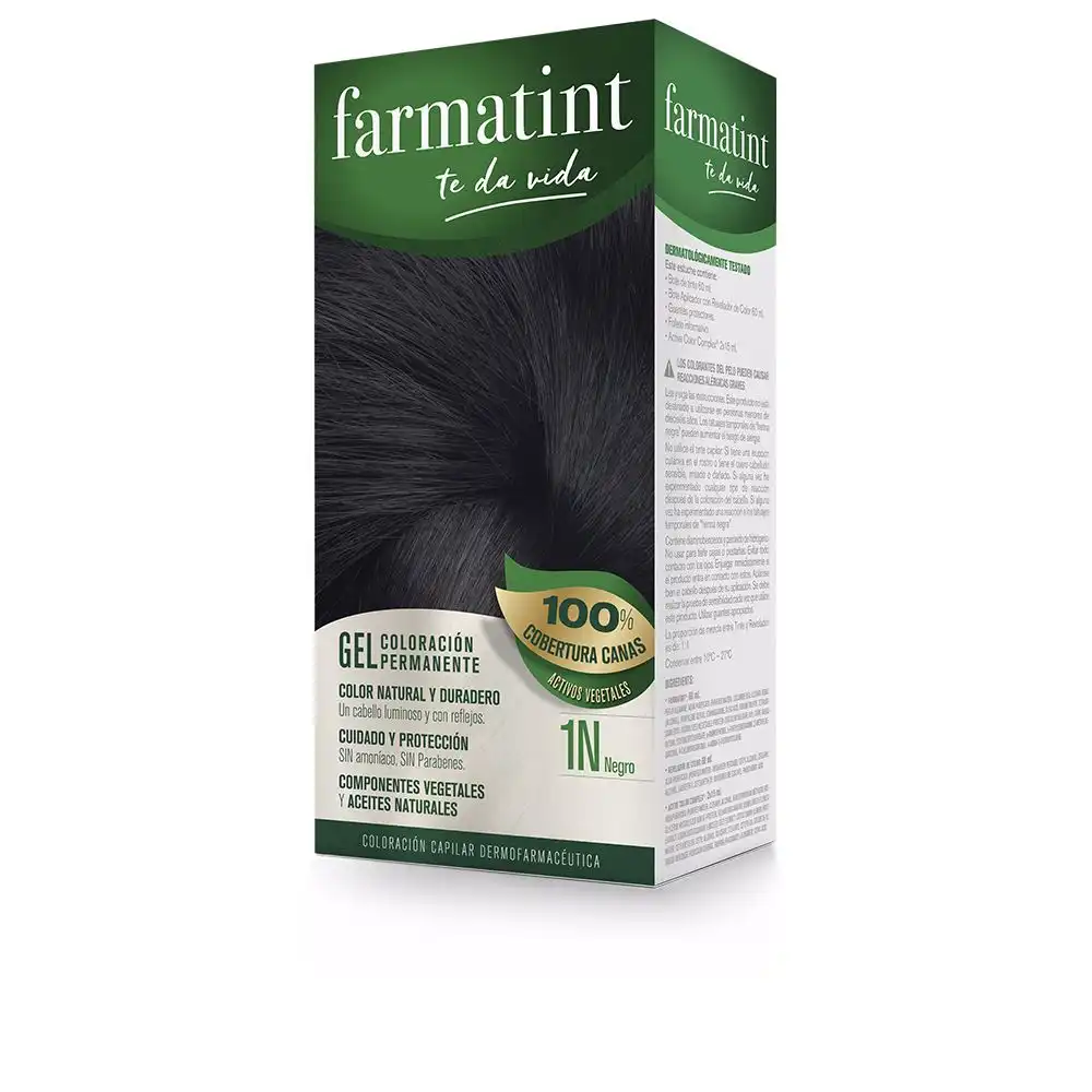 Farmatint Gel coloración permanente #1n-negro 5 u - Farmatint - Comparador de precios