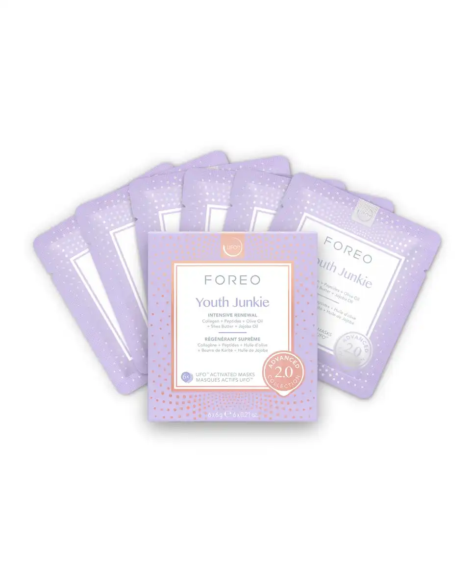 FOREO - Youth Junkie 2.0 Advanced Collection - Mascarilla Facial Revitalizante Para La Piel Seca Con Líneas De Expresión Diseñada Exclusivamente Para UFO? - Foreo - Comparador de precios
