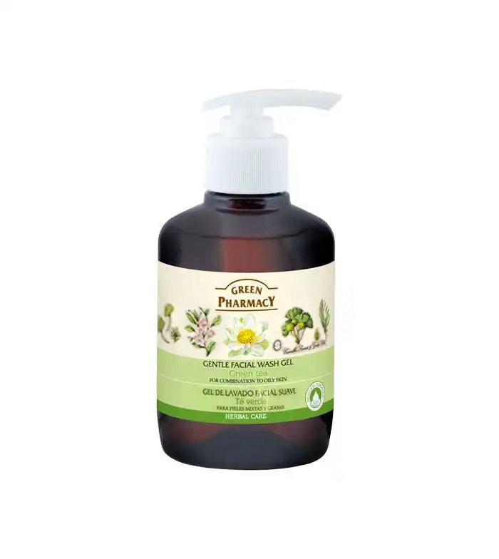 Green Pharmacy - Gel de lavado facial suave para piel mixta y grasa - Té verde - Green Pharmacy - Comparador de precios