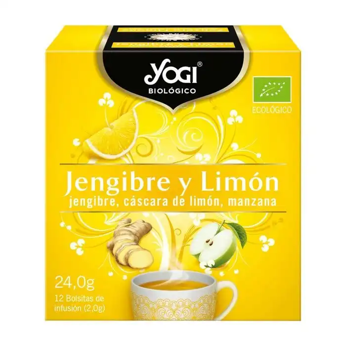 Infusión de Jengibre, Cáscara de Limón y Manzana Ecológica - YOGI - Comparador de precios