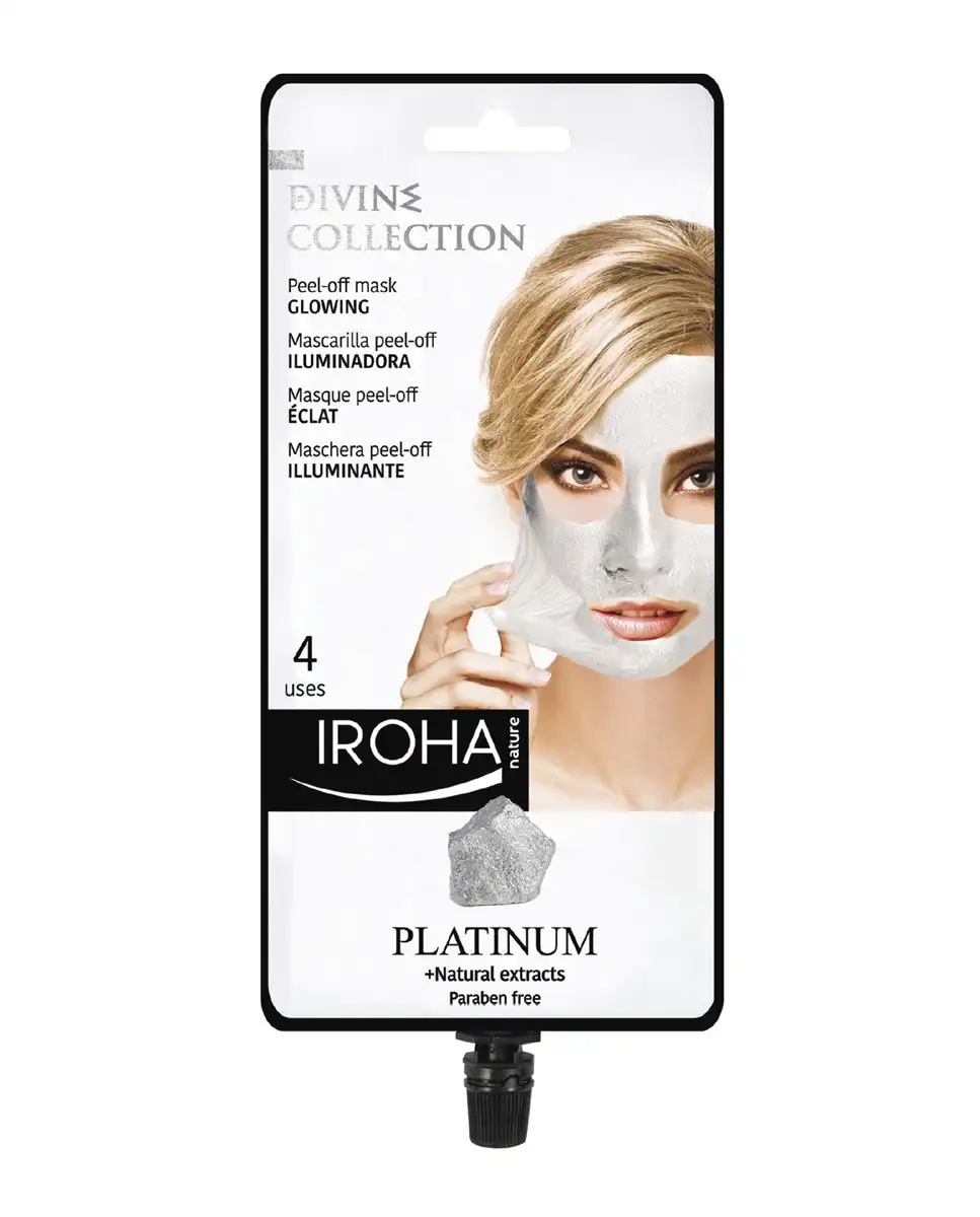 Iroha Nature - Mascarilla Facial Peel-Off Platino Linea Divine - Iroha Nature - Comparador de precios