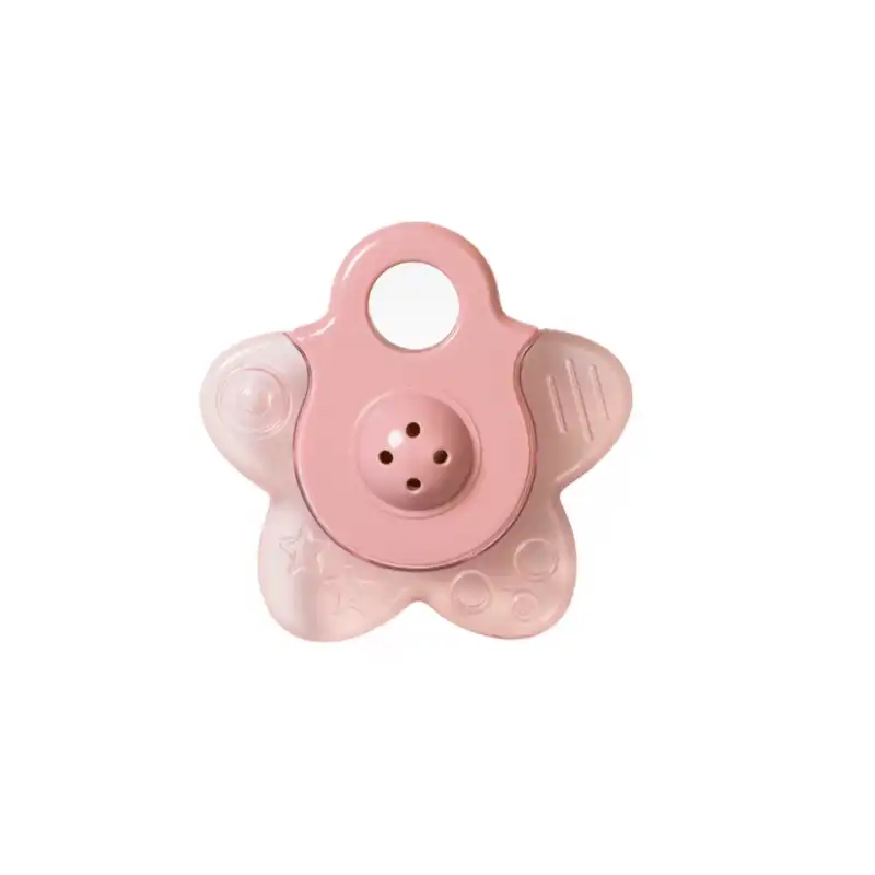 Mordedor De Agua Con Sonajero "star" Rosa - SARO - Comparador de precios