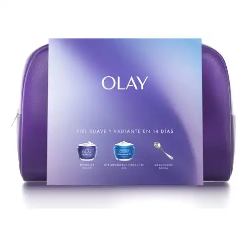 Olay Hyaluronic24 y Vitamina B5 Estuche 50 ml Crema de Día, Crema de Noche y Masajeador - Olay - Comparador de precios