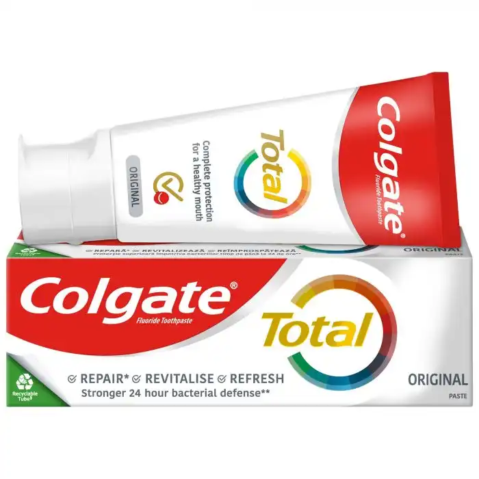 Pasta de Dientes Total Protección Placa 50 ml - Colgate - Comparador de precios