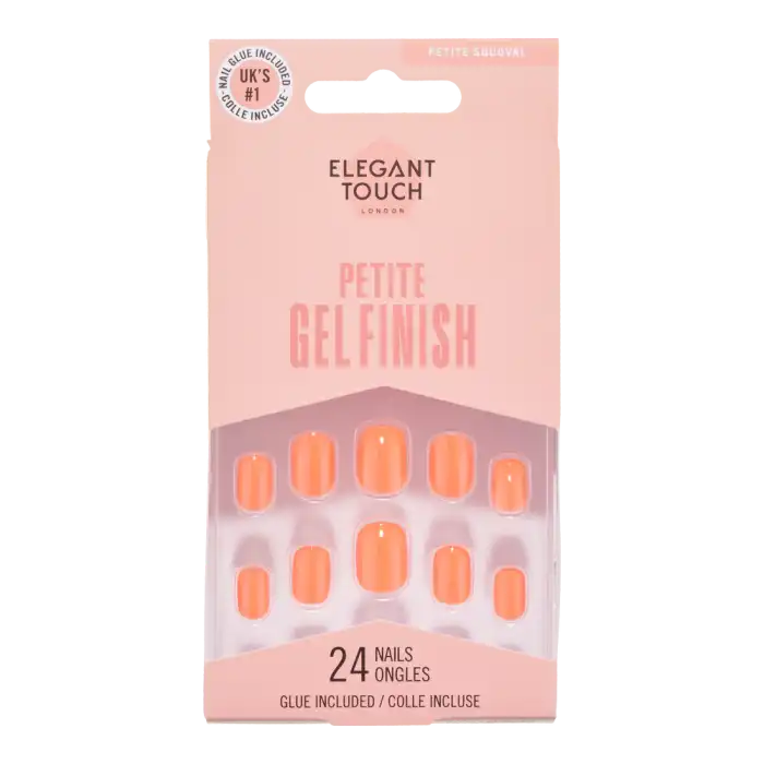 Petite Gel Finish Tulip Sunrise Uñas Postizas - Elegant Touch - Comparador de precios
