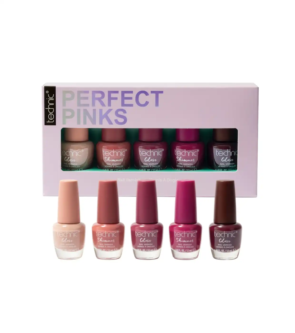 Technic Cosmetics - Set de esmaltes de uñas Perfect Pinks - Technic Cosmetics - Comparador de precios